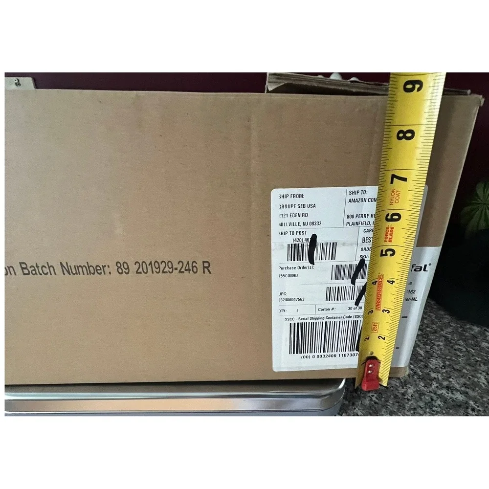 T-fal Double Boiler Set B1399663 3Qt Grey New 1pc Nonstick Stainless